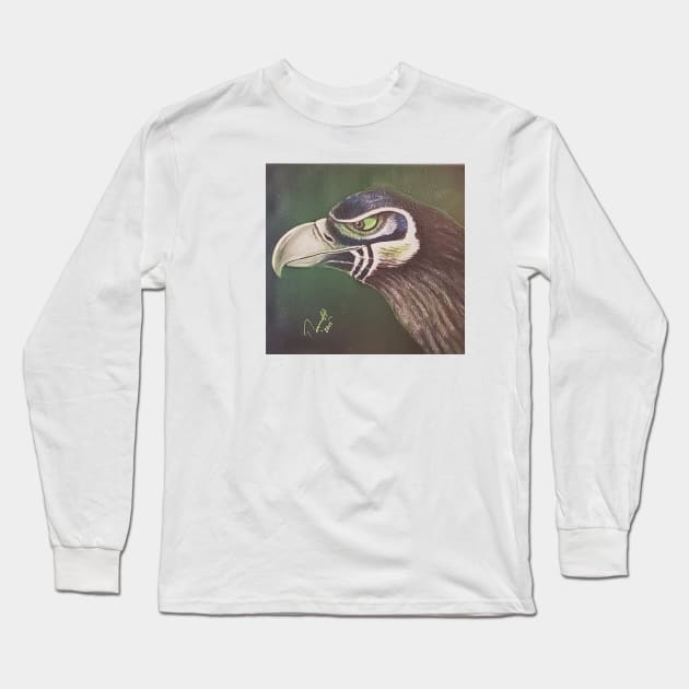 Seattle Seahawk Bird Long Sleeve T-Shirt by Reinhardt Hollstein 